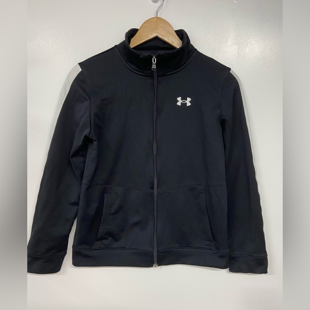 Under Armour Black Youth Front Zip Jacket Size Large